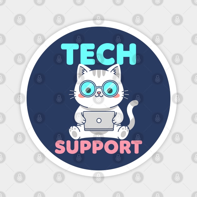 Cute Tech Suppor Magnet by enrynz